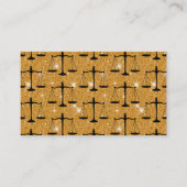 Justice Symbol Balanced Scales Golden Glitter Informatiekaartje (Voorkant)