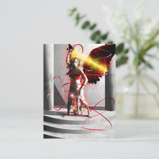 Justice Tarot Card Art Briefkaart (Staand voorkant)