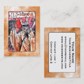 Justice Tarot Card Visitekaartje (Voorkant / Achterkant)
