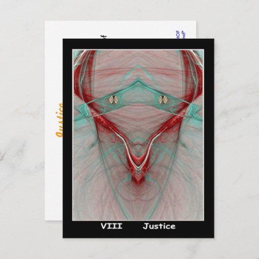 Justice Tarot Kaart (Voorkant / Achterkant)