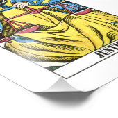 Justice Tarot Kaart Foto Afdruk (Hoek)