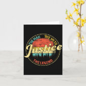 Justice The Man The Myth The Legend D Name  Kaart (Gele Bloem)
