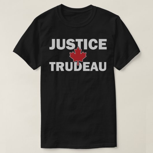 Justice Trudeau Canada Justine Trudeau grappig T-shirt (Design voorkant)