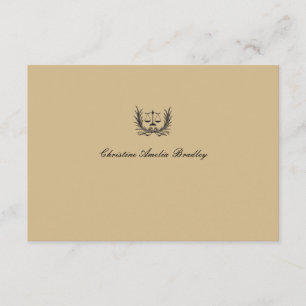 Justice Wreatalized Notecard/Bedankt Bedankkaart