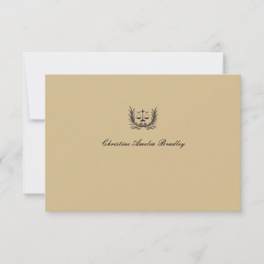 Justice Wreatalized Notecard/Bedankt Bedankkaart (Voorkant)