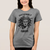 Justifiably Furious feat. Medusa Tri-Blend Shirt (Voorkant)