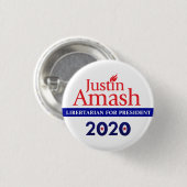 Justin Amash 2020 Ronde Button 3,2 Cm (Voorkant /achterkant)
