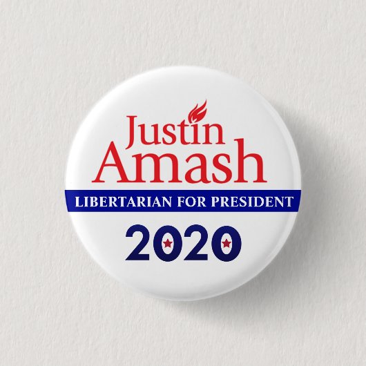 Justin Amash 2020 Ronde Button 3,2 Cm (Voorkant)