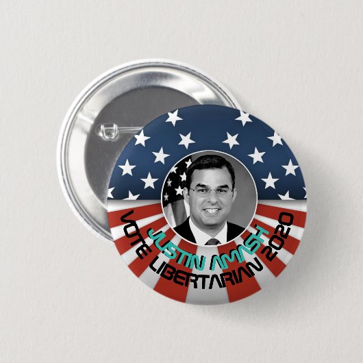 Justin Amash 2020 Ronde Button 5,7 Cm (Voorkant /achterkant)