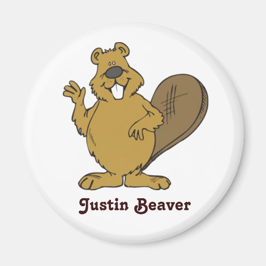 Justin Beaver Magnet (Voorkant)