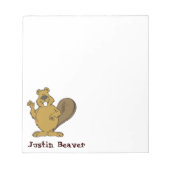 Justin Beaver Notitieblok (Voorkant)