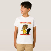 Justin Beaver T-shirt (Voorkant volledig)