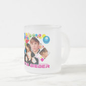Justin Bieber glazen mok (Voorkant rechts)