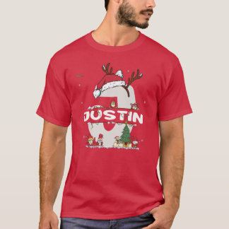 Justin Christmasw Justin Name for grappige Xmas T-shirt
