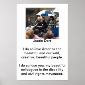 Justin Dart Quote 1 Poster (Voorkant)