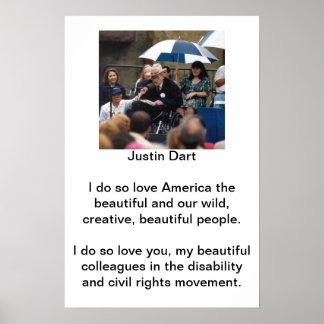 Justin Dart Quote 1 Poster