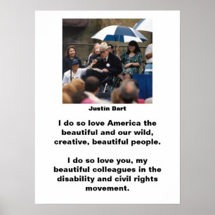 Justin Dart Quote 1 Poster