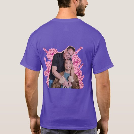 Justin en Jeff 2025 versie 4 T-shirt (Achterkant)