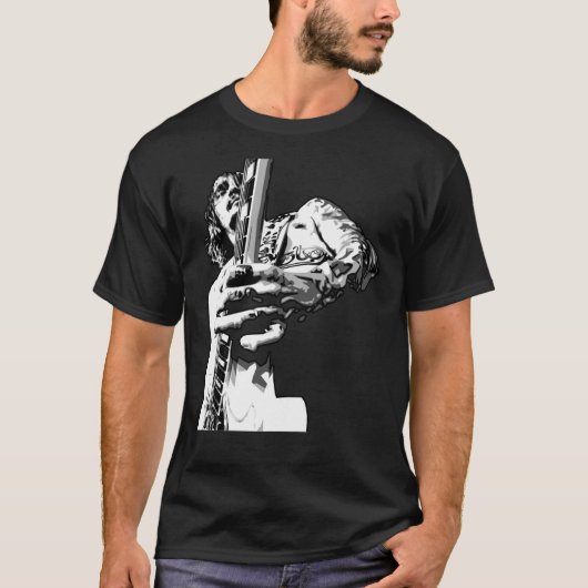 Justin Hawkins is een rockgod T-shirt (Voorkant)