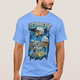 Justin Herbert Chargers Bootleg Kunst 10 Vintage F T-shirt