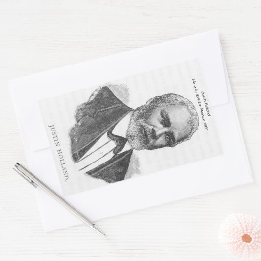 Justin Holland Rechthoekige Sticker (Envelop)