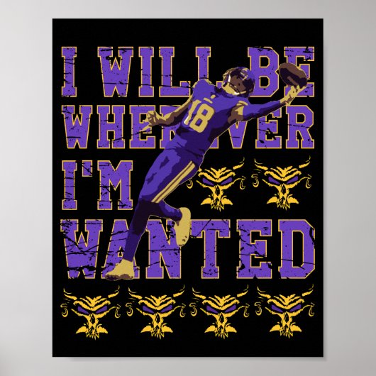 Justin Jefferson Poster (Voorkant)