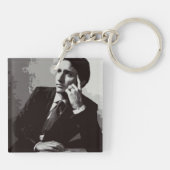 Justin Trudeau 2015 gestileerd Sleutelhanger (Achterkant)