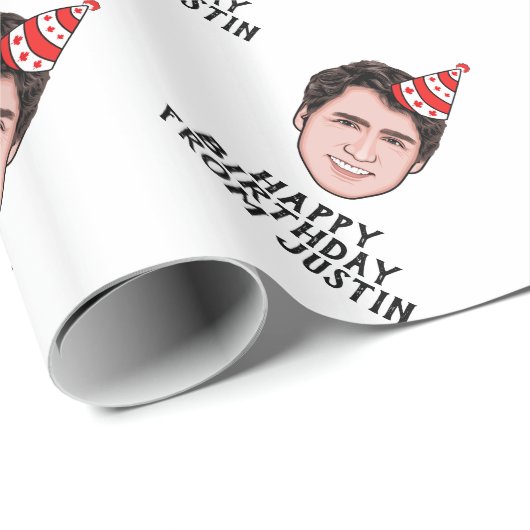 JUSTIN TRUDEAU BIRTHDAY CADEAUPAPIER (Rol Hoek)