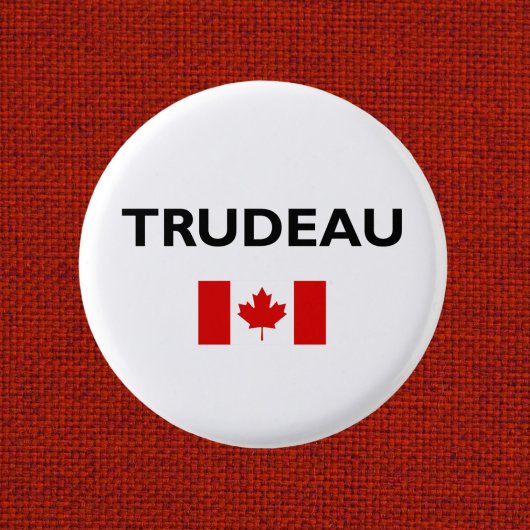 Justin Trudeau Canada Canadese Vlag Lichtkleur Ronde Button 3,2 Cm