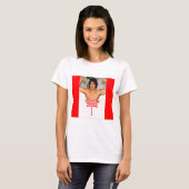 Justin Trudeau Canada Flag Tshirt (Voorkant volledig)