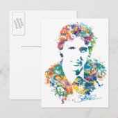 Justin Trudeau Digital Art Briefkaart (Voorkant / Achterkant)