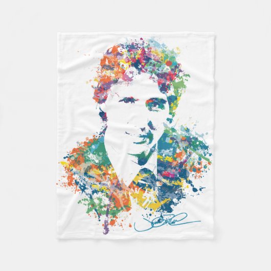 Justin Trudeau Digital Art Fleece Deken (Voorkant)
