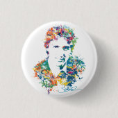 Justin Trudeau Digital Art Ronde Button 3,2 Cm (Voorkant)