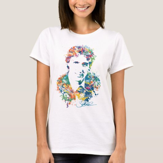Justin Trudeau Digital Art T-shirt (Voorkant)