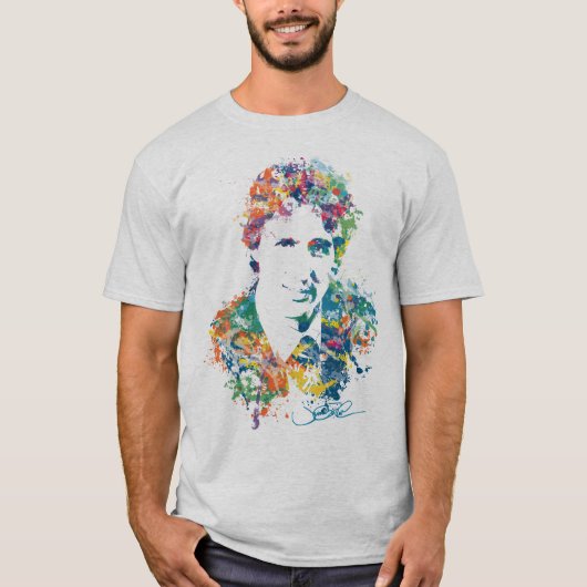 Justin Trudeau Digital Art T-shirt (Voorkant)