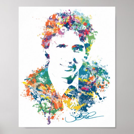 Justin Trudeau Digitale Kunst Poster (Voorkant)