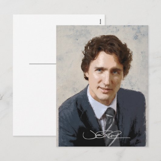 Justin Trudeau Feestdagenkaart (Voorkant / Achterkant)