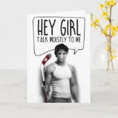 JUSTIN TRUDEAU: Hallo Meisje praat me moesterlijk Kaart (Gele Bloem)