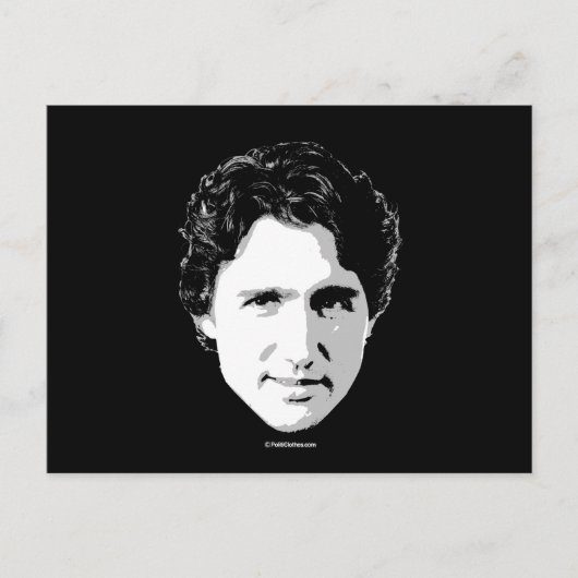 Justin Trudeau Head of Hair - png.nl Briefkaart (Voorkant)