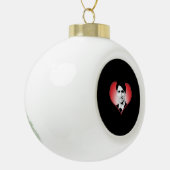 Justin Trudeau Heart -.png Keramische Bal Ornament (Links)