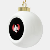 Justin Trudeau Heart -.png Keramische Bal Ornament (Rechts)