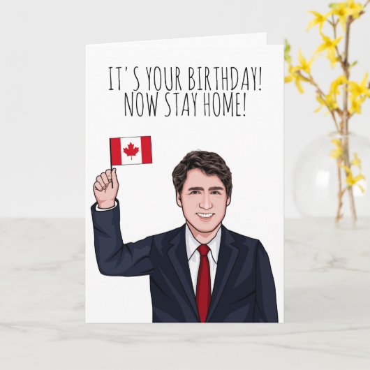 JUSTIN TRUDEAU: Het is je geboortehuis Kaart (Gele Bloem)
