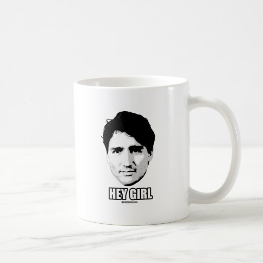 Justin Trudeau - Hey Girl -.png Koffiemok (Rechts)