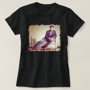 Justin Trudeau in jeans 2014 gestileerd afbeelding T-shirt
