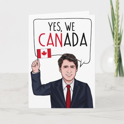 JUSTIN TRUDEAU: Ja, Canada Kaart (Voorkant)