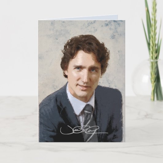 Justin Trudeau Kaart (Voorkant)