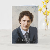 Justin Trudeau Kaart (Gele Bloem)