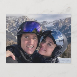 Justin Trudeau & Katy Perry feb 2026 Briefkaart