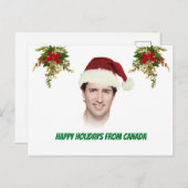 Justin Trudeau kerst grappig Briefkaart (Voorkant / Achterkant)