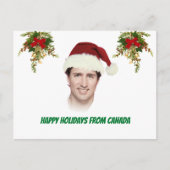  Justin Trudeau kerst grappig Briefkaart (Voorkant)